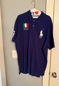 Polo Por Ralph Lauren Italia #3 Bandera Ajuste Personalizado Big Pony XXL - Imagen 1 de 8