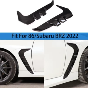 Carbon ABS Front Fender Side Vent Garnish Trims For Toyota GR86 Subaru BRZ 22-24 - Picture 1 of 12