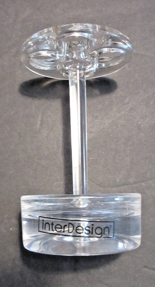 Soporte para cepillo de dientes Franklin original InterDesign iDesign transparente Lucite 2016 Foto 1 de 4