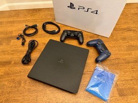 ** Sony Playstation 4 PS4 slim 500gb console w/ two (2) DualShock controllers **