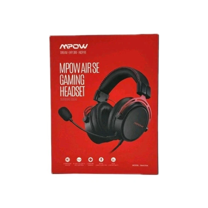 MPOW Air SE Surround Sound Gaming Headset, BH439A PC Xbox PS - Image 1 of 4