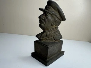 Stalin Original USSR Soviet Bust Bas-relief Stalin Metal Bronze Alloy, Rare 1 kg - Picture 1 of 14
