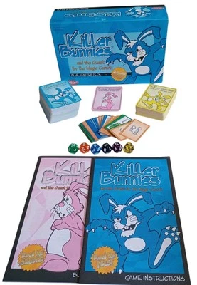 Killer Bunnies Blue Starter Deck Bonus Amarillo Booster 100% COMPLETO Playroom Foto 1 de 4