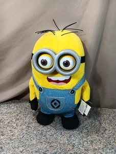 DESPICABLE ME 2 MINION DAVE Talking POP OUT LIGHT UP EYES Plush Thinkway WORKing - Picture 1 of 12