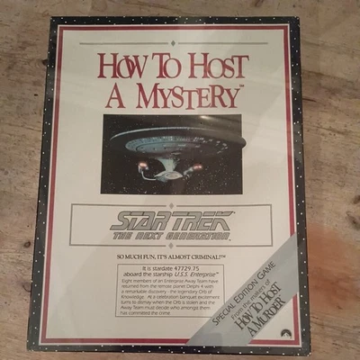 New & Sealed Star Trek Next Generation Board Game How to Host a Mystery Party - Image 1 of 4