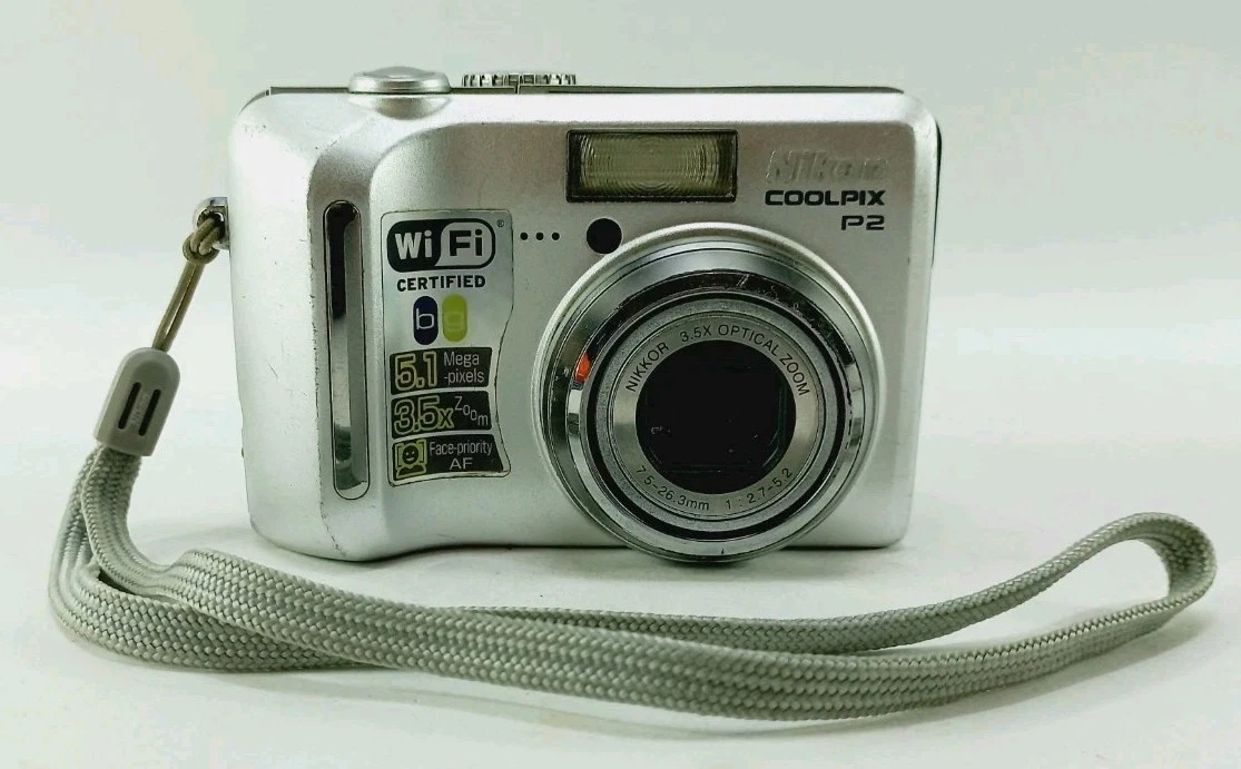 Nikon COOLPIX P2 シルバー Nikon Coolpix P2 Digital Camera B&H