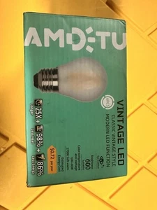 AMDTU 40W E12 Frosted 6 Count Round 4w=40w 2700k Soft Warm 400 Lumens - Picture 1 of 5