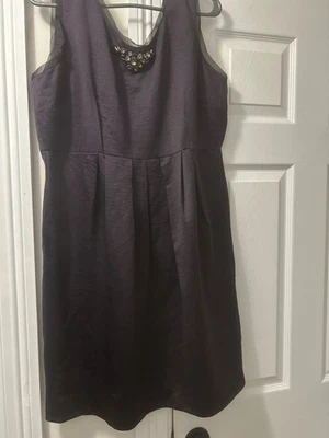 Purple jewel encrusted vera wang cocktail dress - Image 1 of 2