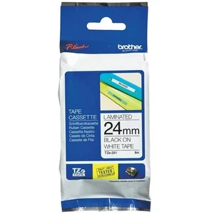 Brother TZE251CIV P-Touch schwarz auf weiß 24mm Länge 8m UV beständig wasserfest - Bild 1 von 1