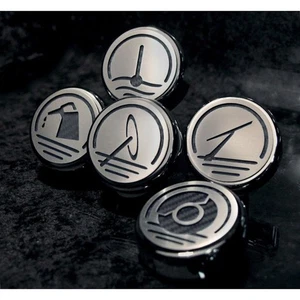 Executive Cap Covers White CF Inlay for 97-04 Chevy Corvette Automatic [Chrome] - Picture 1 of 6