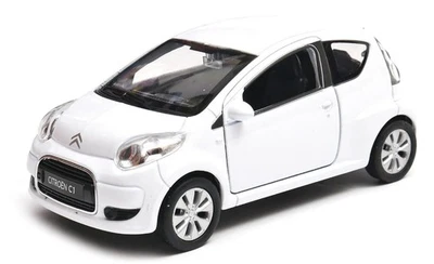 Welly Citroen C1 White 1:34 1:39 Scales 4.5 inch Diecast Car US DUTIES PAID - Image 1 of 4