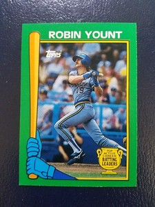 Robin Yount Milwaukee Brewers 1990 Topps Active Career Batting Leaders