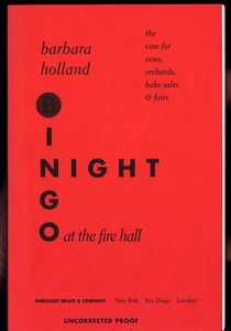 BARBARA HOLLAND BINGO NIGHT AT THE FIRE HALL 1997 ARC / UNCORRECTED PROOF - Foto 1 di 1