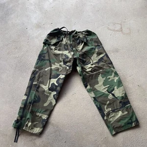 Military Pants Large Short Cold Weather Trousers Goretex Woodland Camo Army - Picture 1 of 8