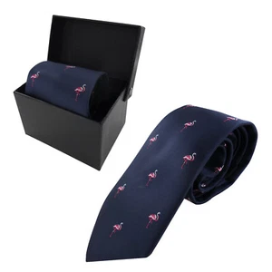 axy Herren Seidenkrawatten mit Geschenkbox Krawatte 8cm breite in 3 Motiv HK2 - Bild 1 von 4