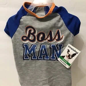 Simply Dog 🐶 Adorable. Boss Man. Size M. New With Tag - Picture 1 of 5