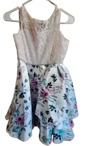 Emily Rose Special Occasion Dress Girls Lace Floral church Weddings Size 10 - Picture 1 of 6