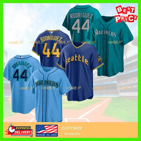 #44 Julio Rodriguez Seattle 2023 City Baseball Jersey 3D Print Fan Made S-5XL Cover