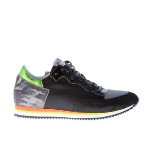 QUATTROBARRADODICI Herren Schuhe Schwarz Wildleder und Tech Stoff Sneaker mit Mimetik - Bild 1 von 8