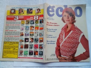 ECHO DE LA MODE N°44 04/11/1972 Mode Couture Tricot Marlon Brando - Picture 1 of 9