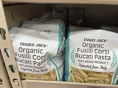 2 Pack Trader Joe's Organic Fusilli Corti Bucatini Pasta • 20.31€