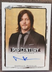 2017 Leaf Pop Century Signatures Norman Reedus Auto #BA-NR1 WALKING DEAD