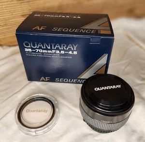 Quantaray 35-70mm F3.5-4.5 Multi-Coated Lens For Nikon AF w/ Filter & Packaging - Picture 1 of 5