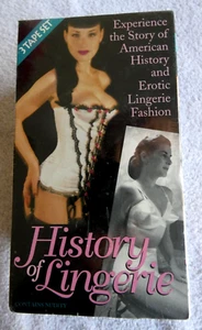 Dita Von Teese History of Lingerie VHS 3 Tapes - Sealed New - Pinup - Picture 1 of 3