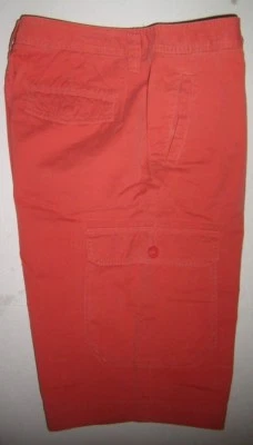  Mujer TOMMY HILFIGER Coral Naranja Algodón Verano Divertido Burmudas Pantalones Cortos Talla 16 R Foto 1 de 4