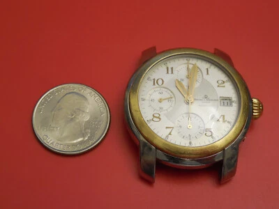 CRONÓGRAFO AUTOMÁTICO BAUME MERCIER 18K/ACERO 38MM CAPELAND GM NECESITA REPARACIÓN Foto 1 de 4