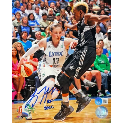 Lindsay Whalen Autographed Minnesota Lynx 8x10 Photo HOF 22 Inscription Dribble - Image 1 of 2