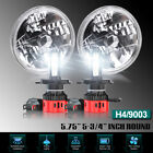 Pair 5.75 5-3/4inch Round LED Headlight hi-lo beam DRL For GMC Chevy Corvette Peugeot 604