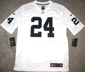 Marshawn Lynch Oakland Raiders Men's White Nike Game Jersey - Picture 1 of 3