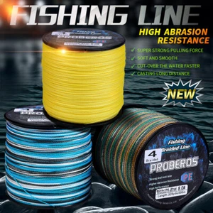 PROBEROS New 300M PE Braided Fishing Line Multicolor Multifilament Super Strong - Picture 1 of 90