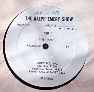 RADIO SHOW: RALPH EMERY SHOW 1/19/78 JACKY WARD LIVE IN STUDIO - Bild 1 von 1