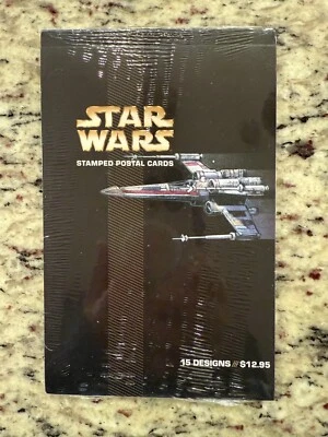 UX503a with UX 489 to 503 Star Wars 15 Stamped Postal Cards Set Sealed - Image 1 of 3