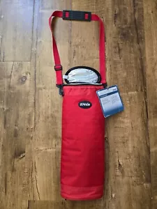 ZTECH 6 Six Pack Can Insulated COOLER Beach Golf Hiking Red Crossbody Strap NEW - Picture 1 of 10