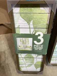 3 Piece Framed Art Set 7 In x 18 In - Picture 1 of 3