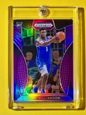 Zion Williamson MINT ROOKIE PURPLE REFRACTOR 2019 PANINI PRIZM DRAFT PICKS RC!