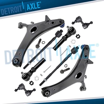 Brazos de control inferiores delanteros Kit de barras estabilizadoras de extremos de varilla de amarre para Subaru Impreza 2011-2014 Foto 1 de 4