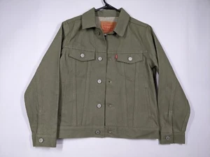 Levis Trucker Jacket Youth Boys 10-12 Size M Olive Green NWOT - Picture 1 of 14