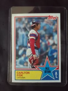 1983 Topps Baseball #393 Carlton Fisk Chicago White Sox 4 - Bild 1 von 2