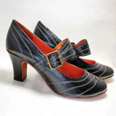 Black It Girl 高跟鞋 Re-Mix 全新带盒 8M 码 — 第 1/4 张图片