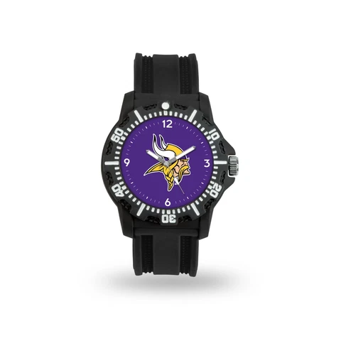 Men's Black Watch - Minnesota Vikings - Model Three Watch (NFL) Cover