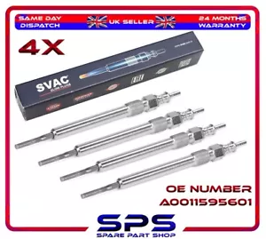 4X Glow Plugs 7V For Mercedes C 200 C220 CDI E200 E220 CDI A0011595601 - Picture 1 of 6
