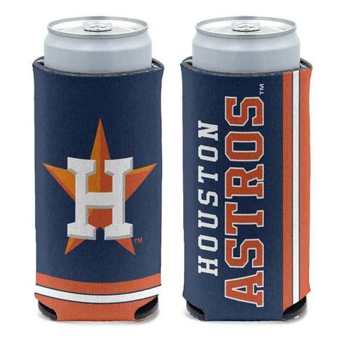 HOUSTON ASTROS 12oz. SLIM CAN COOLER CAN HOLDER NEW WINCRAFT 👀 ⚾ Cover