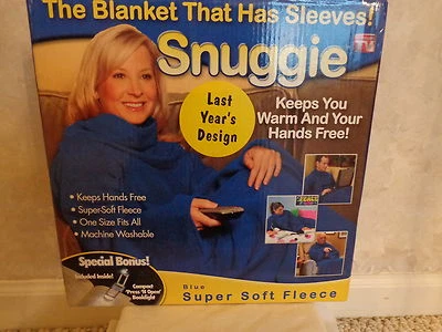 Snuggie, The Blanket That Has Sleeves with book light. (#1434) - Image 1 of 4