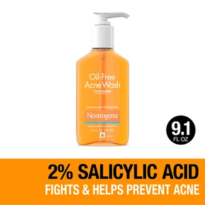 ✨ Oil-Free Salicylic Acid Acne Face Wash and Facial Cleanser, 9.1 Fl Oz - Picture 1 of 9