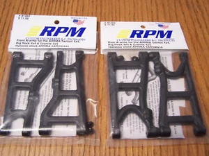 RPM 81492 Front 81502 Rear Black A-Arm Arrma V1&2 BLX 3S Granite Big Rock Senton - Picture 1 of 2