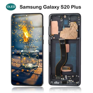 OLED do Samsung Galaxy S20 + Plus G985 G986 Wyświetlacz LCD Wymiana ekranu Czarny - Zdjęcie 1 z 9